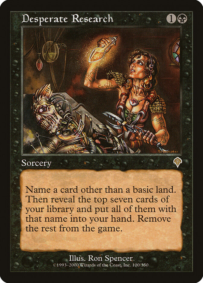 Desperate Research (100) - Invasion (INV)