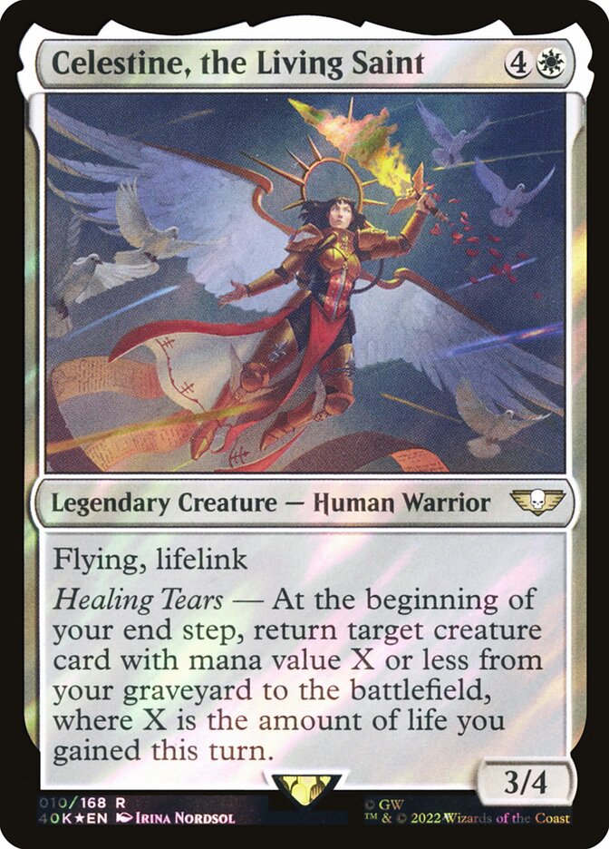 Celestine, the Living Saint (10★) - Warhammer 40,000 Commander (40K)