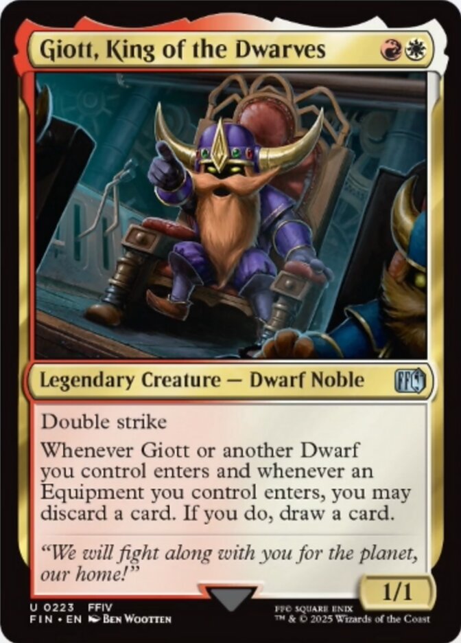 Giott, King of the Dwarves (223) - [Foil] Final Fantasy (FIN)