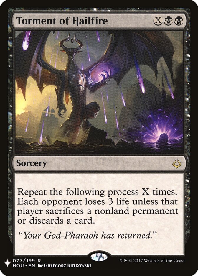 Torment of Hailfire (HOU-77) - The List (PLST)