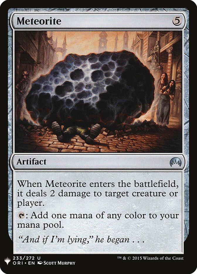 Meteorite (ORI-233) - The List (PLST)