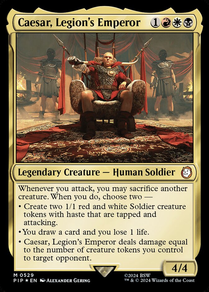 Caesar, Legion's Emperor - [Surge Foil] Fallout (PIP)