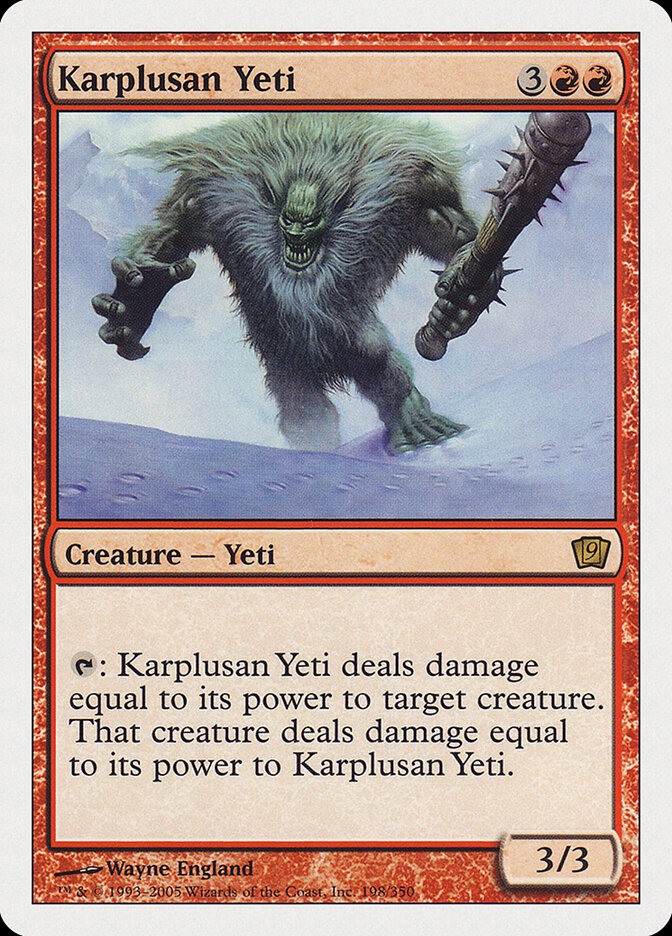 Karplusan Yeti (198) - Ninth Edition (9ED)