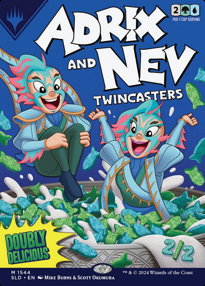 Adrix and Nev, Twincasters // Adrix and Nev, Twincasters (1544) - [Full Art] Secret Lair Drop (SLD)