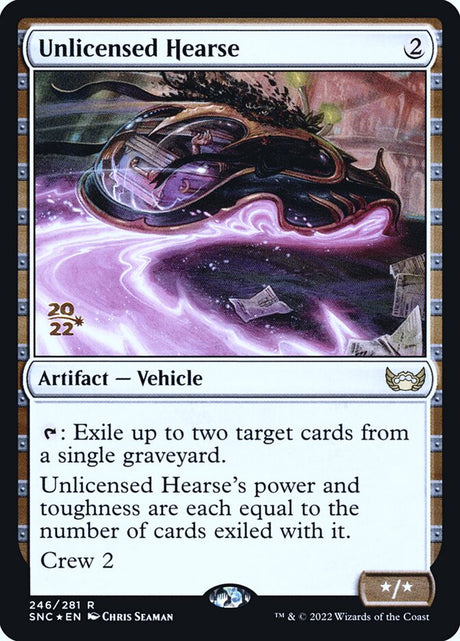Unlicensed Hearse (246s) - Streets of New Capenna Promos (PSNC)