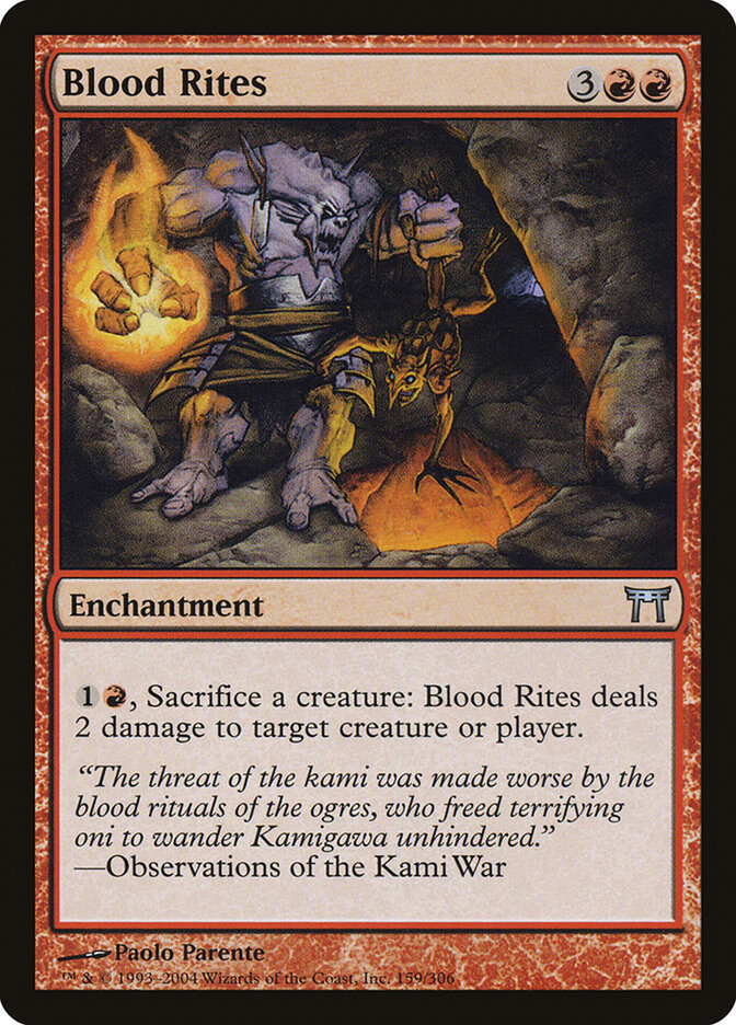 Blood Rites (159) - Champions of Kamigawa (CHK)