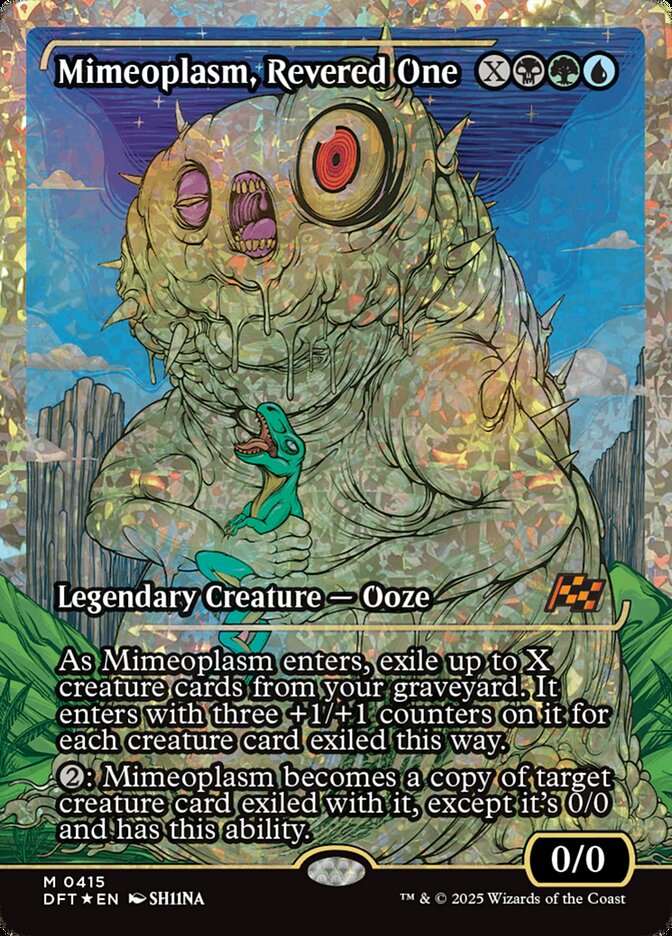 Mimeoplasm, Revered One - [Fractured Foil, Showcase] Aetherdrift (DFT)