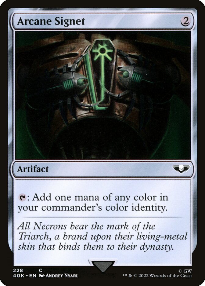 Arcane Signet (228) - Warhammer 40,000 Commander (40K)