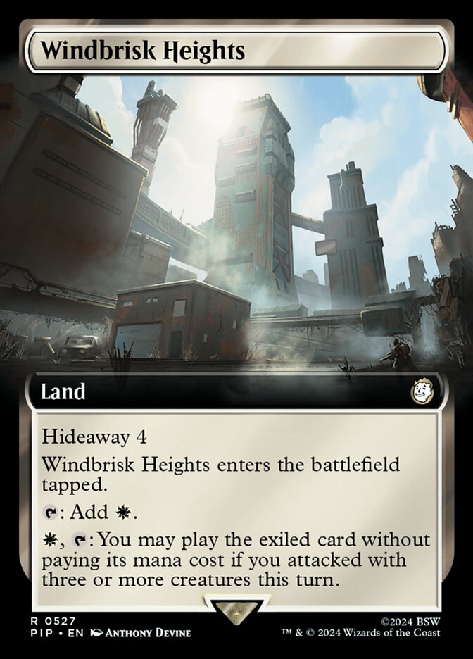 Windbrisk Heights - [Foil, Extended Art] Fallout (PIP)