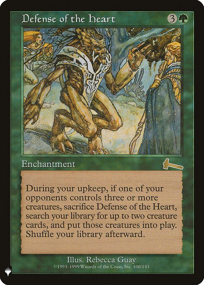 Defense of the Heart - The List (PLST)