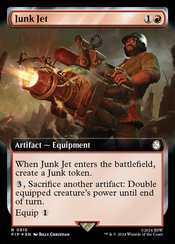 Junk Jet - [Surge Foil, Extended Art] Fallout (PIP)
