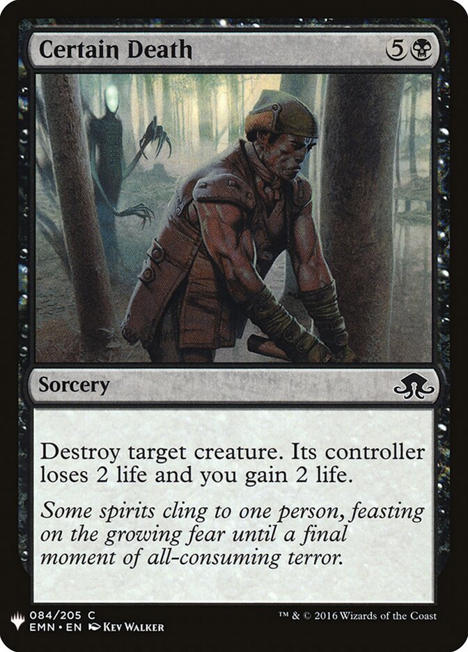 Certain Death (EMN-84) - The List (PLST)