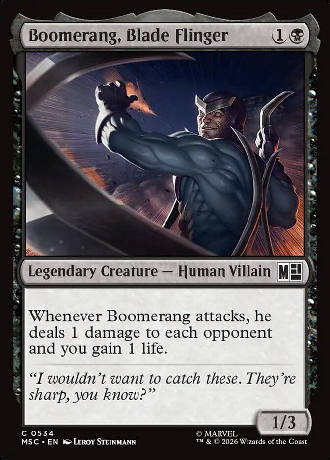 Boomerang, Blade Flinger (534) - Marvel Super Heroes Commander (MSC)