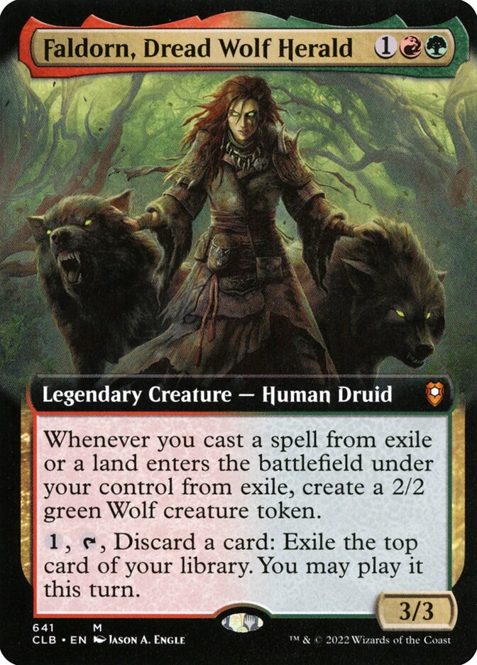 Faldorn, Dread Wolf Herald (641) - Commander Legends: Battle for Baldur's Gate (CLB)