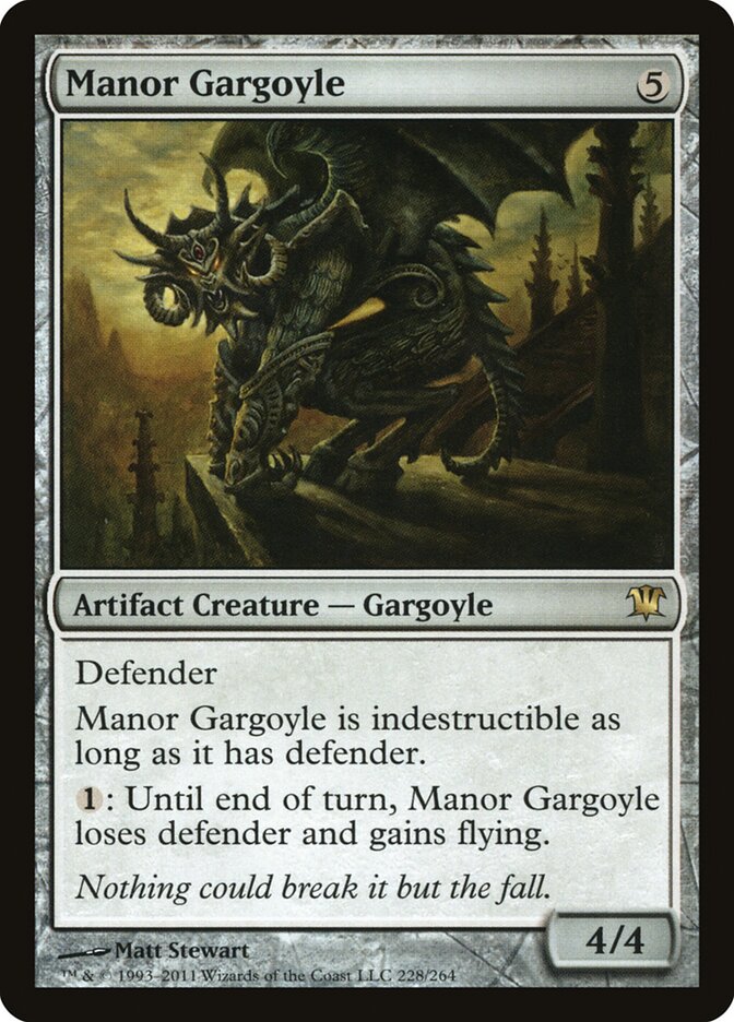 Manor Gargoyle (228) - Innistrad (ISD)