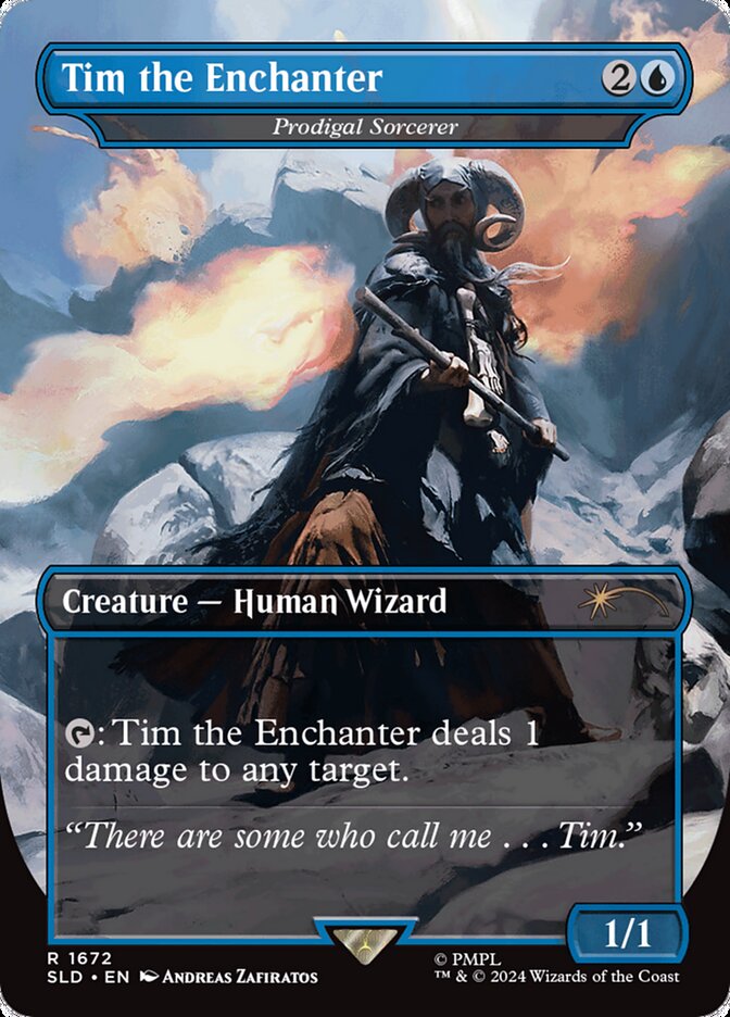 Tim the Enchanter - Prodigal Sorcerer - [Borderless] Secret Lair Drop (SLD)