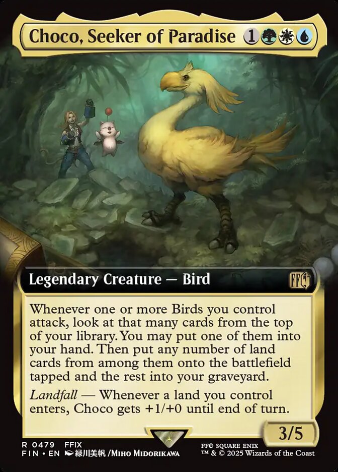 Choco, Seeker of Paradise (479) - [Foil, Extended Art] Final Fantasy (FIN)