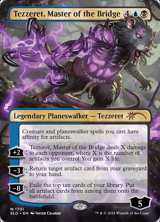 Tezzeret, Master of the Bridge (1701) - [Foil, Borderless] Secret Lair Drop (SLD)