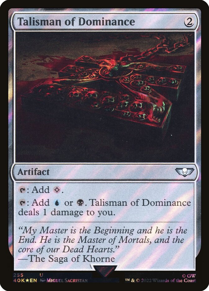 Talisman of Dominance (255★) - Warhammer 40,000 Commander (40K)