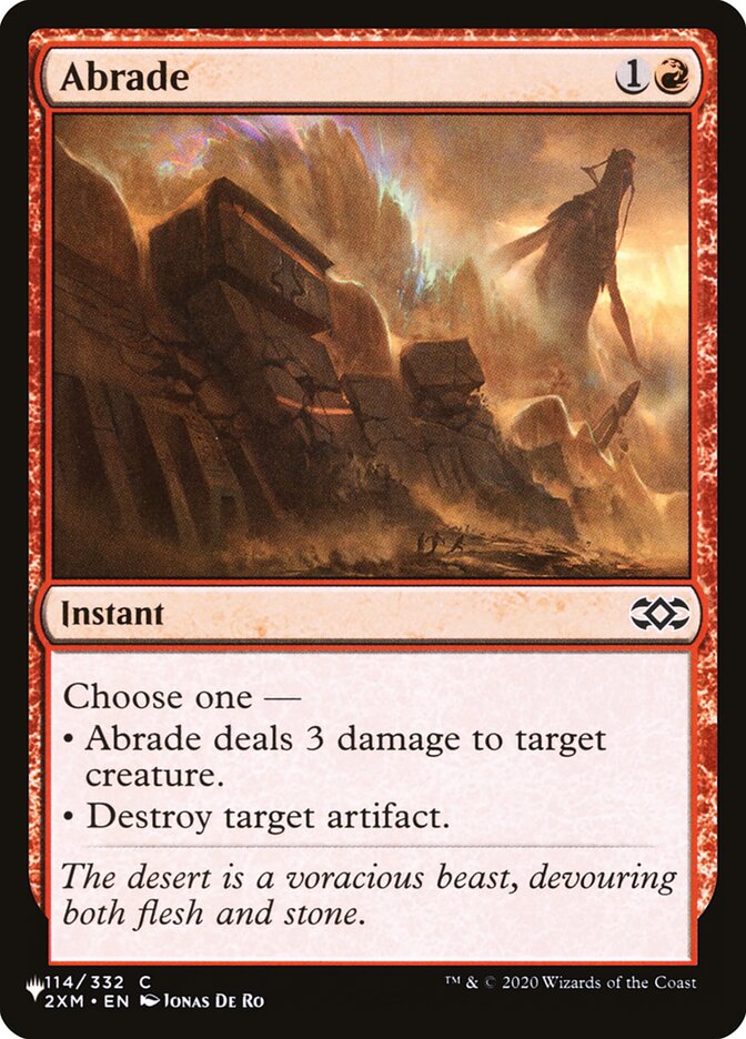 Abrade - The List (PLST)