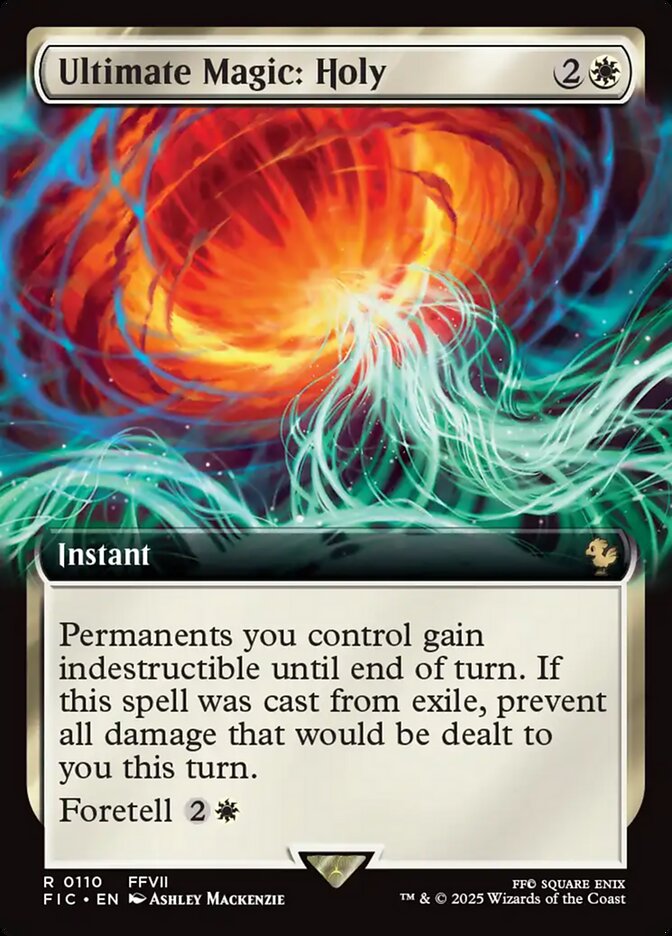 Ultimate Magic: Holy (110) - [Extended Art] Final Fantasy Commander (FIC)