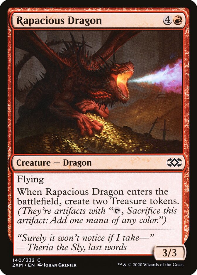 Rapacious Dragon (140) - Double Masters (2XM)