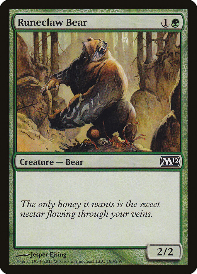 Runeclaw Bear (193) - Magic 2012 (M12)