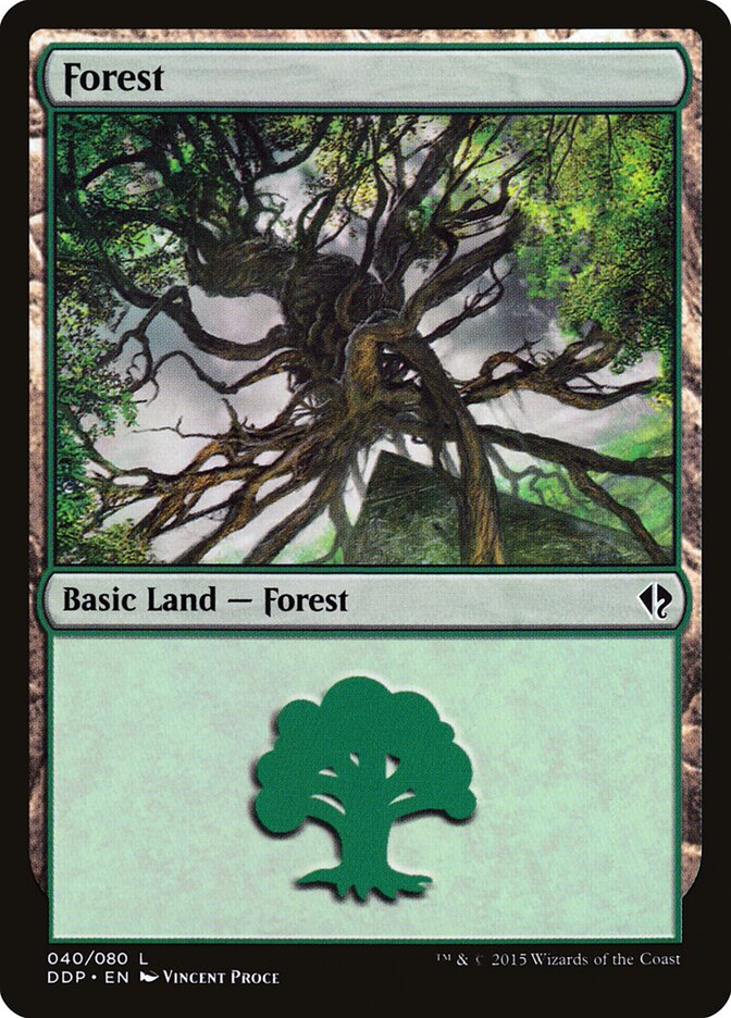 Forest (40) - Duel Decks: Zendikar vs. Eldrazi (DDP)