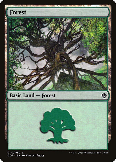 Forest (40) - Duel Decks: Zendikar vs. Eldrazi (DDP)
