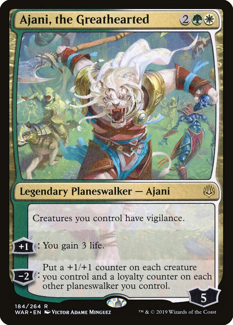 Ajani, the Greathearted (184) - War of the Spark (WAR)
