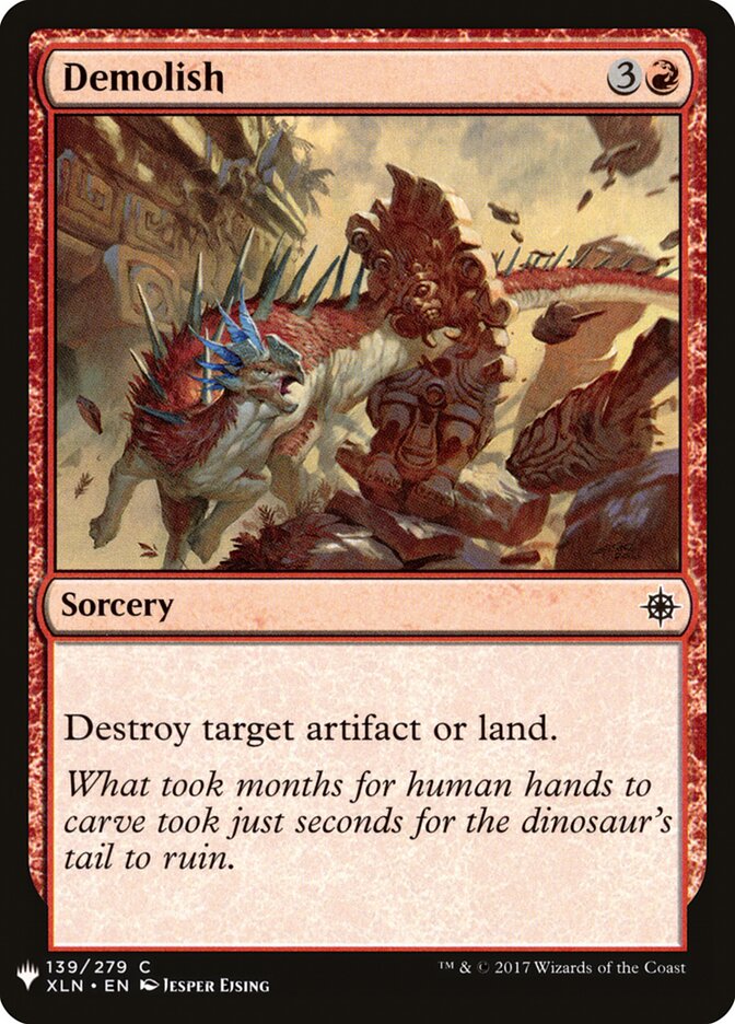 Demolish (XLN-139) - The List (PLST)