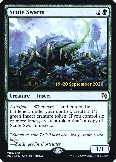 Scute Swarm (203s) - Zendikar Rising Promos (PZNR)