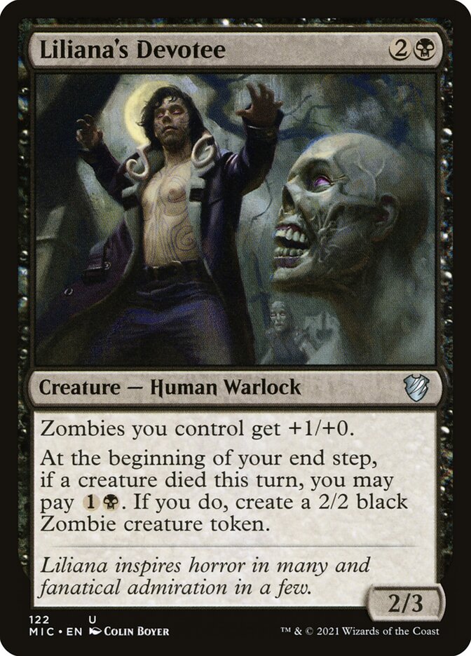 Liliana's Devotee (122) - Midnight Hunt Commander (MIC)
