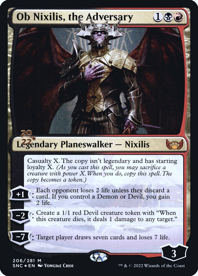 Ob Nixilis, the Adversary (206s) - Streets of New Capenna Promos (PSNC)