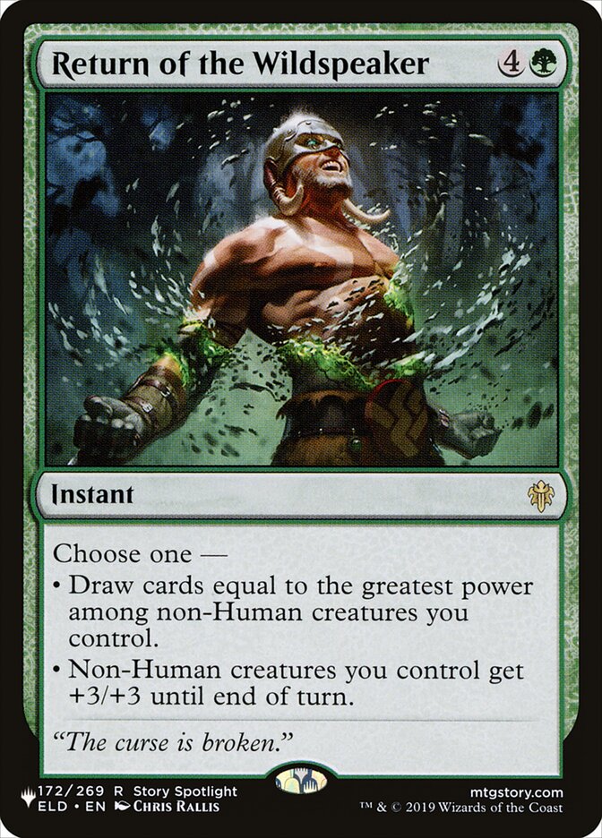 Return of the Wildspeaker (ELD-172) - The List (PLST)