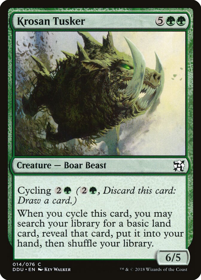 Krosan Tusker (14) - Duel Decks: Elves vs. Inventors (DDU)