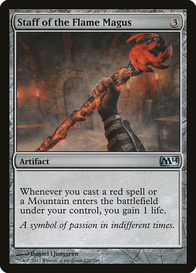 Staff of the Flame Magus (220) - Magic 2014 (M14)