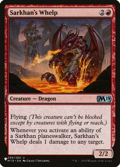 Sarkhan's Whelp (M19-299) - The List (PLST)