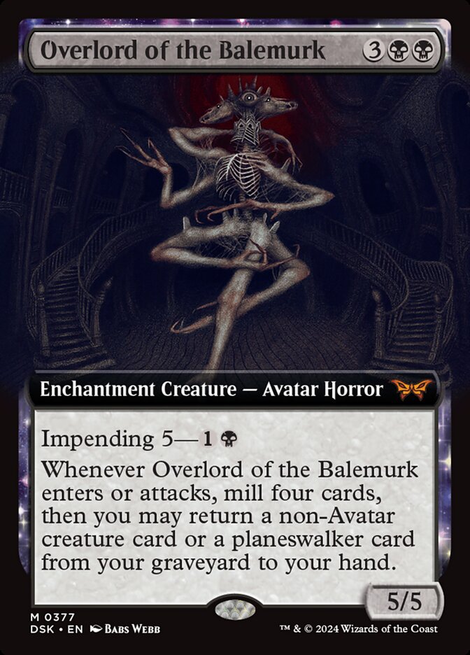 Overlord of the Balemurk - [Extended Art] Duskmourn: House of Horror (DSK)