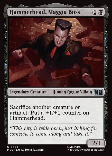 Hammerhead, Maggia Boss (659) - Marvel Super Heroes Commander (MSC)