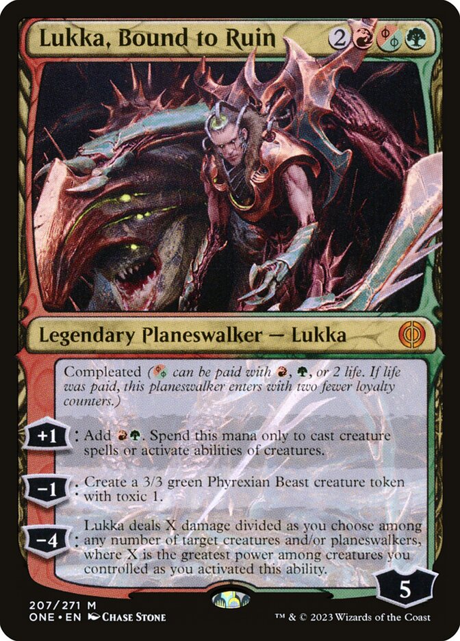 Lukka, Bound to Ruin (207) - Phyrexia: All Will Be One (ONE)
