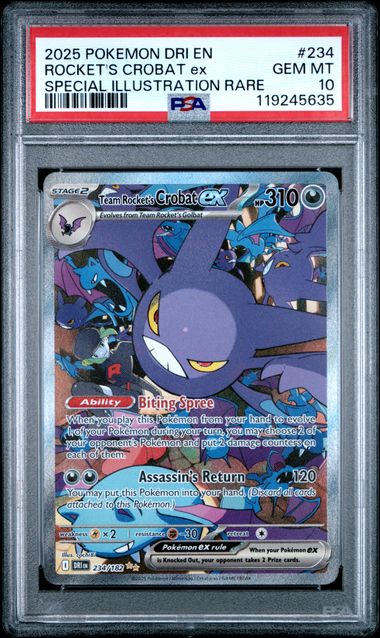 Team Rocket's Crobat ex #234 - [Graded PSA 10] SV10: Destined Rivals (DRI)