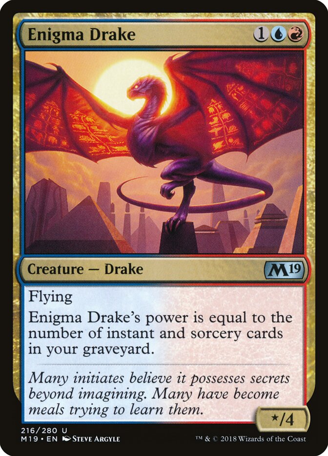 Enigma Drake (216) - Core Set 2019 (M19)