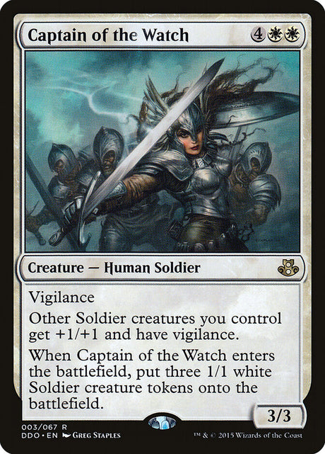 Captain of the Watch (3) - Duel Decks: Elspeth vs. Kiora (DDO)