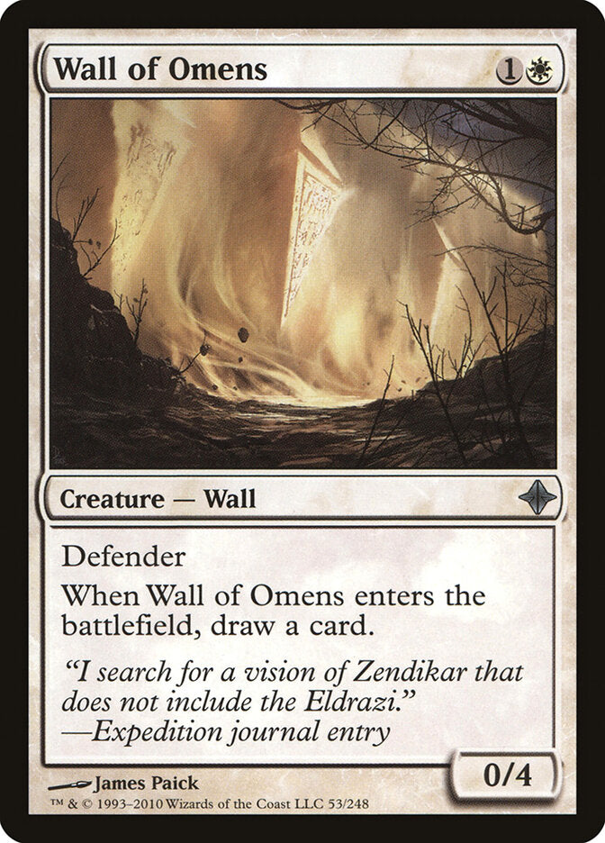 Wall of Omens (53) - Rise of the Eldrazi (ROE)
