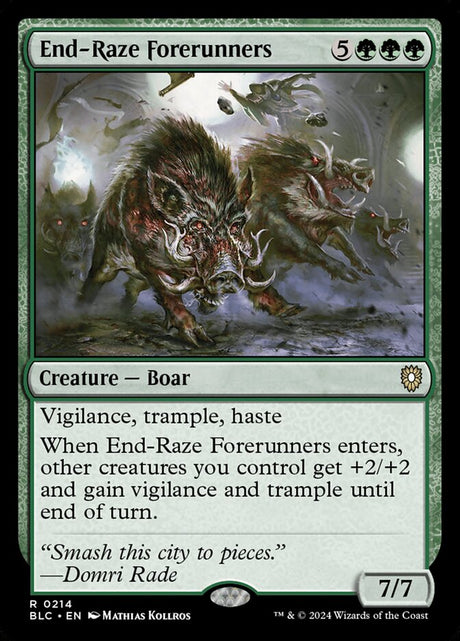 End-Raze Forerunners (214) - Bloomburrow Commander (BLC)