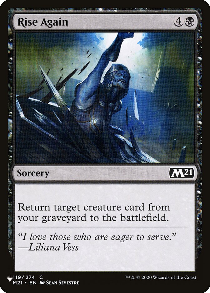 Rise Again (M21-119) - The List (PLST)