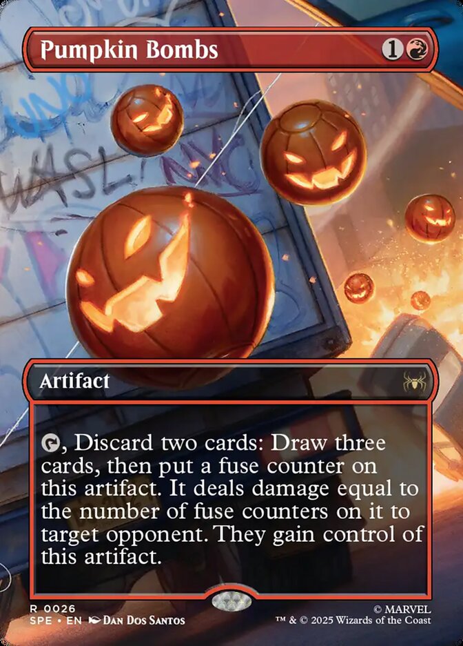 Pumpkin Bombs (26) - [Foil, Borderless] Marvel's Spider-Man Eternal (SPE)