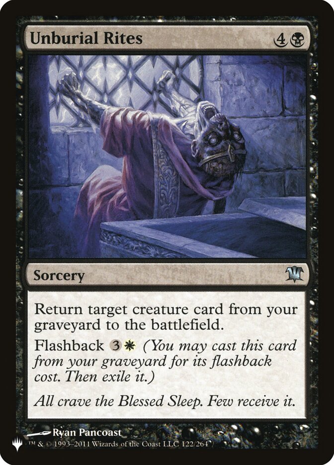 Unburial Rites (ISD-122) - The List (PLST)
