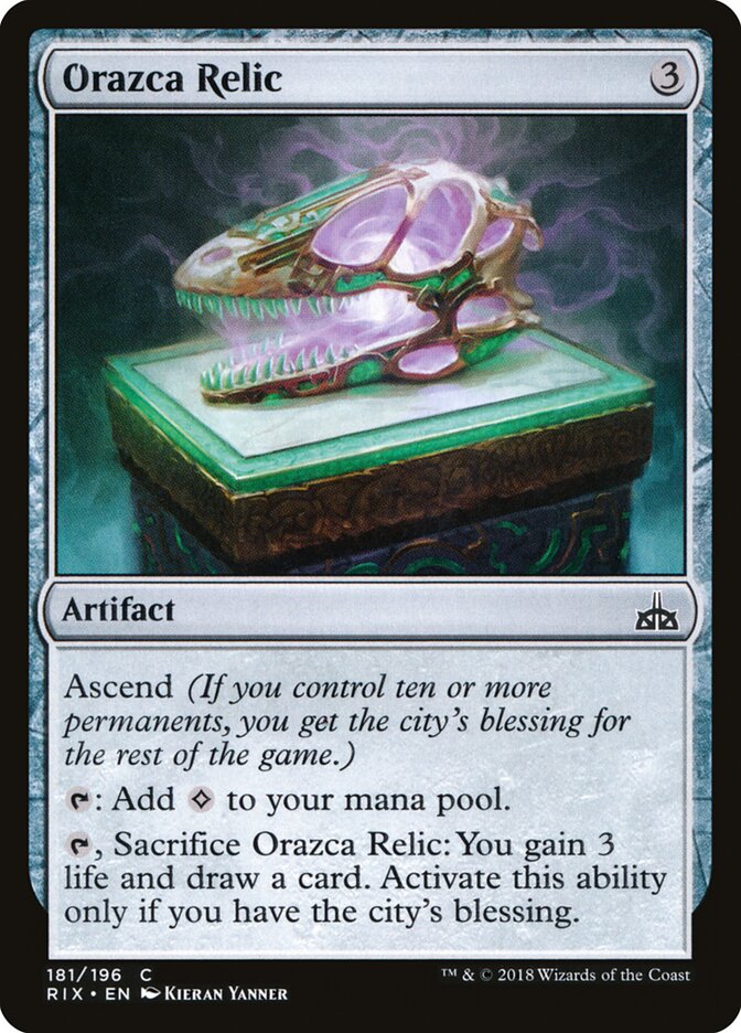 Orazca Relic (181) - Rivals of Ixalan (RIX)